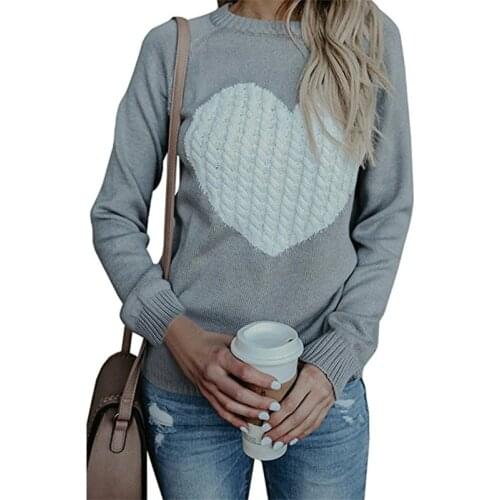 2021 Clothing New Fashion Popite T-Shirt European American Autumn And Winter Big Size Love Sweater Female