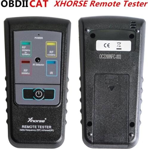 OBDIICAT Newest XHORSE Remote Tester for Radio Frequency Infrared for 300Mhz-320hz 434Mhz 868Mhz