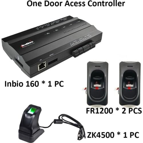 One Door Fingerprint Access Control Panel inBio 160 Biometric Door Access Control System
