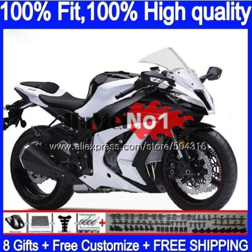OEM Injection For KAWASAKI ZX-10R ZX1000 ZX10R 16 17 18 19 85MC.36 Glossy white ZX 10 R ZX 10R 1000 2016 2017 2018 2019 Fairing