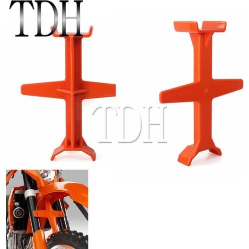 Orange Motorcycle Fork Support Guard Brace Transportation Protection Tools Motocross For Honda Kawasaki Yamaha CR SX EXC