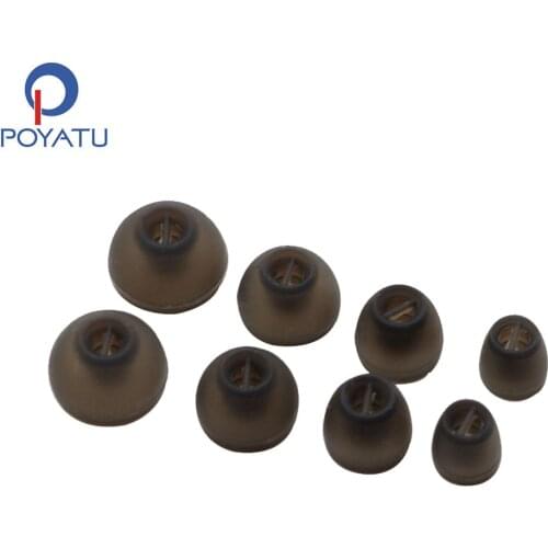 POYATU 4 Pairs L M S XS In Ear Tips Earbuds Headphone Silicone Eartips Ear Sleeves Earbuds For Sennheiser Momentum In Ear Tips