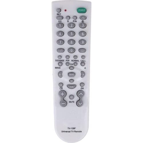 Portable Super Version Universal TV Remote Control Replacement TV Remote Control Unit White For All Most All TV Television