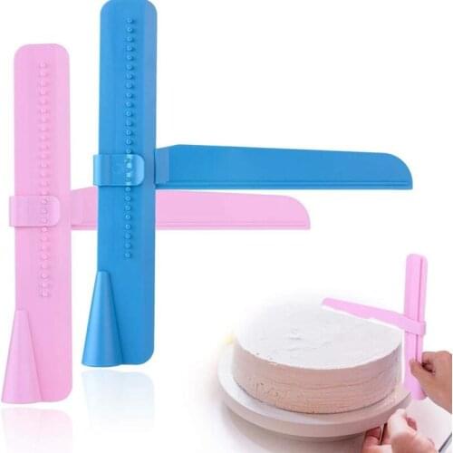 Adjustable Kitchen Cake Smoother Scraper Cake Decorating Sugar Craft Icing Mold Cake Smoother Cake Spatula Butter Baking Tool