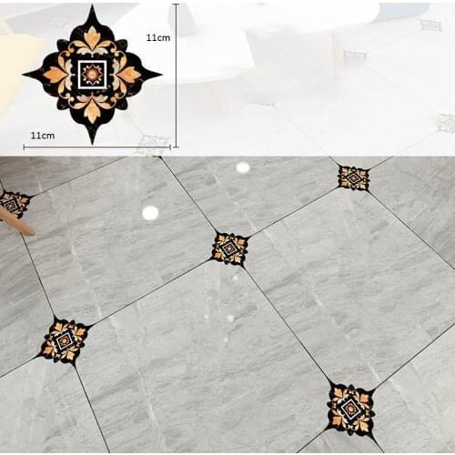 18pcs/Set Self Adhesive PVC Ceramic Tile Stickers Waterproof Wall Sticker Art Diagonal Floor Stickers Kitchen House Decoration