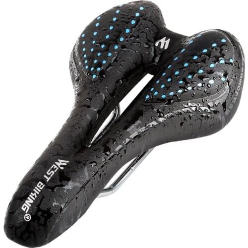 Bicycle saddle saddle mountain bike saddle saddle hollow car seat silicone thickened soft comfortable universal accessories