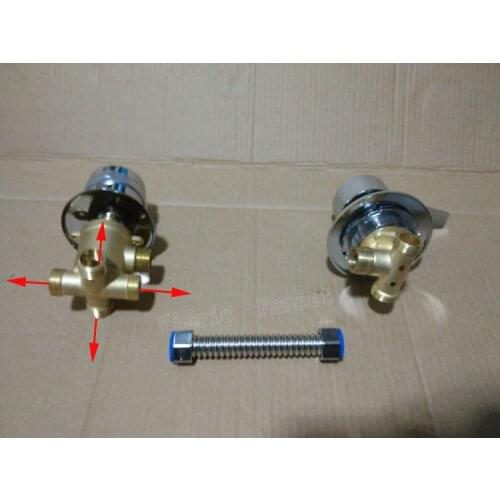 4 ways Screw+Tube shower mixing faucet separate, 2/3/4/5 ways bathroom shower mixer faucet set , bath shower room mixing valve