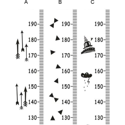 Growth Chart for Kids Height Measuring Canvas Ruler Wall Hanging Grow Measurement Chart Removable for Baby Kids Nursery Room new