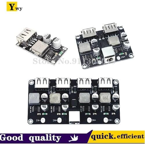 USB QC3.0 QC2.0 USB DC-DC Buck Converter Charging Step Down Module 6-32V 9V 12V 24V to Fast Quick Charger Circuit Board 5V