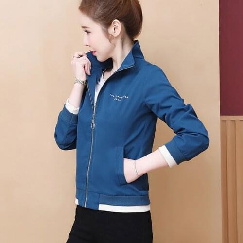 2021 Fashion Windbreaker Jacket Women Summer Long Sleeve Bomber Lady Jacket Coats Thin Womens Female Jackets Outerwear Clothes