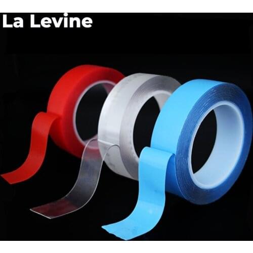 1M/3M/5M double sided adhesive tape stickers Nano Magic Tape two faced Reusable Waterproof tape Traceless Household Items
