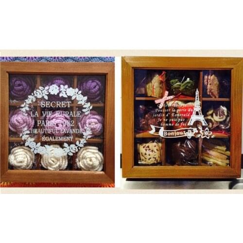 1PC 7 Designs Zakka retro Doug desktop wooden storage box Home Furnishing wholesale jewelry storage box JL 0935