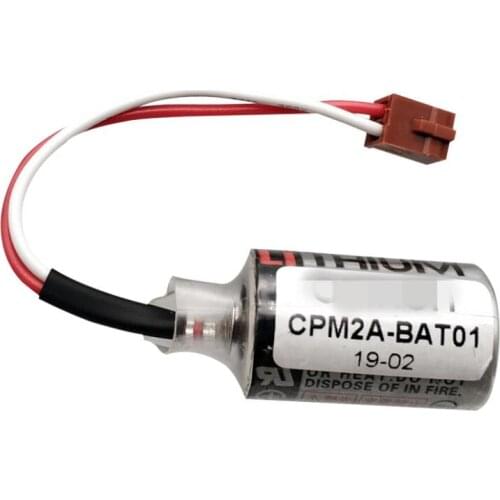 10pcs NEW Batteries ER3V JZSP-BA01 For OMRON CPM2A-BAT01 3.6V 1A PLC Battery With Plug