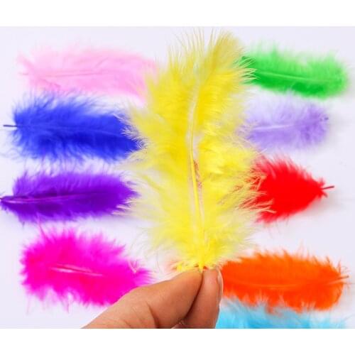100pcs 8-10cm Multicolor Glowing Balloons Decorative Feathers Transparent Balls Filled DIY Birthday Party Wedding Decoration Fea