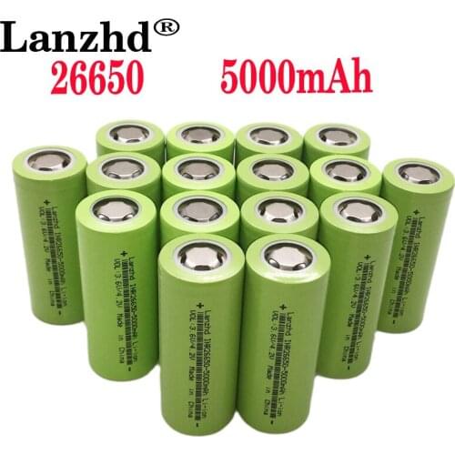 12PCS Lii-50A 26650 5000mah 26650 50A Li-ion 3.7v Rechargeable Battery for Flash light Power Tools