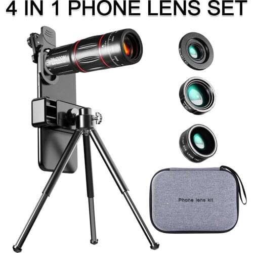28X HD Mobile Phone Zoom Macro Lens Camera Lens Telescope For Iphone Samsung Smartphone Fish Eye Lente Intelligent Mobile
