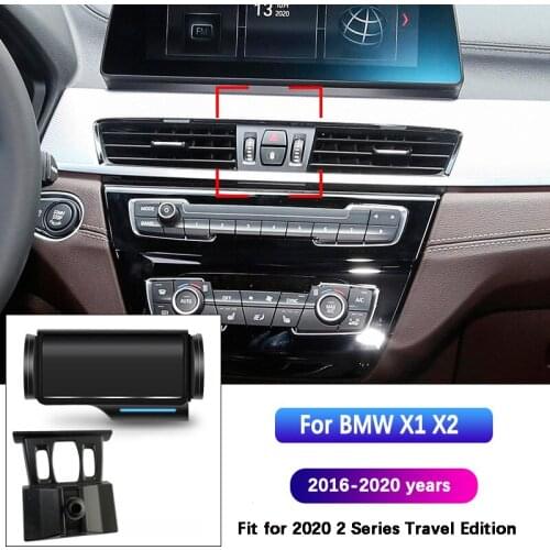For BMW X1 X2 2016-2020 Car Phone Holder Air Vent Clip Magnetic Cell Mobile Phone Mount Bracket Auto Induction for iPhone 11 12