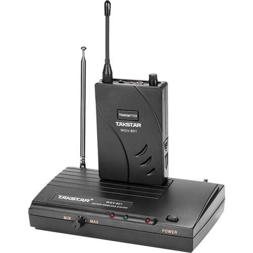 Free Shipping Takstar WGV-601 wireless musical instrument guitar violin bass Stage Wireless Transmitter Receiver System 60meters