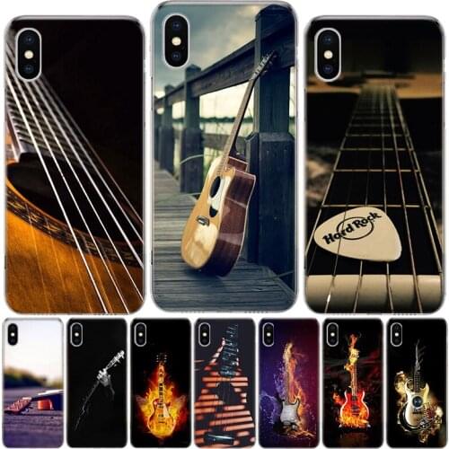 Bass Guitar Strings Music Guitares Instrument Phone Case For Iphone 12 MIni 11Pro MAX XS 8 7 6 6S Plus X 5 5S SE XR SE 2020 Cove