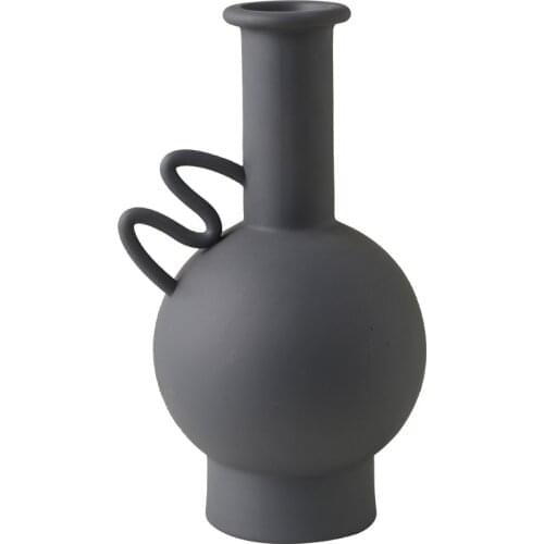 Nordic Style Decorative Ceramic Vases Minimalist Retro Art Modern Vase Creative High Quality Jarrones Room Decoration EJ50FV