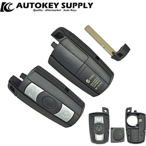 FORBMW 3,5,7 SERIES, X5, X3, Z4, E38, E39, E46, M3, M5 Remote Samrt Key With Small Key With Battery Holder AKBMS230