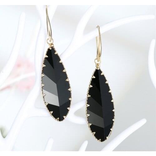 Dyaoff European Hot Sell Party Geometric Earings Jewelry Fashion Crystal Earring Long Pendant Earrings For Women E709