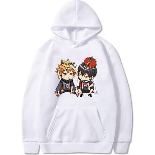 Haikyuu Japanese Anime Graphic Hoodies Kageyama Tobio Hinata Shouyou Women Men Harajuku Sweatshirt Streetwear Female Casual Tops