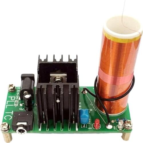 DC 15-24V Kits 15W Tesla Mini Coil Plasma Speaker Wireless Transmitter Generator