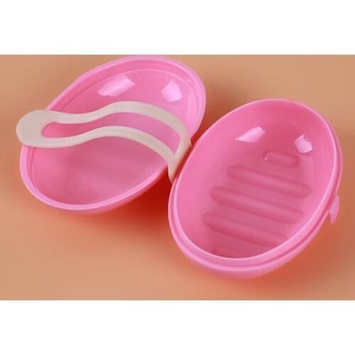Creative Fashion Kitchen Bathroom Storage Dish Plastic Soap Holder Case Silicone Lock Portable Shower Travel Soap Box