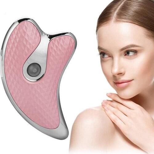 Facial Massage Facial Lifting Skin Anti-wrinkle Massager, Heated Electric Facial Scraping Smooth Scraper Face Slimming Equipment