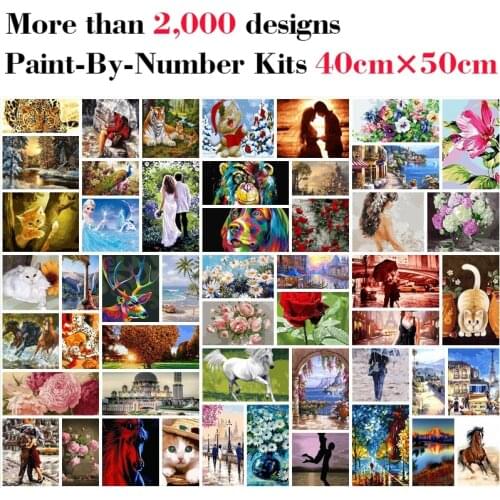 Mileelife Paintting By Numbers for Kids Adults DIY Beginner Oil Painting Kit Home Decoration