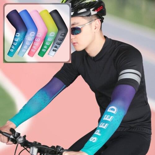 Newly Sports Arm Support Sleeve Sun UV Protection Arm Sleeves with Zippered Phone Bag for Fitness Running