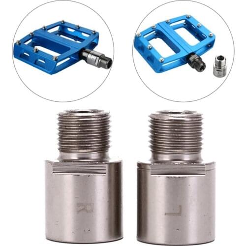 One Pair Steel Bike Pedal Extenders Bicycle Pedal Spacers For MTB Road Bicycle Pedals