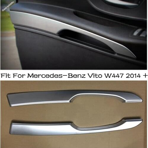 Lapetus Front Door Doorknob Handle Panel Frame Cover Trim Fit For Mercedes-Benz Vito W447 2014 - 2021 ABS Accessories Interior