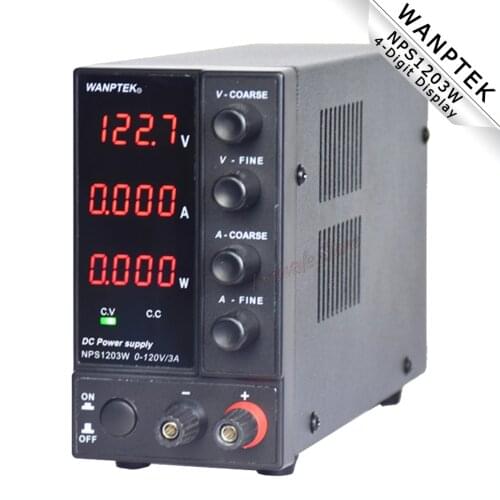 Power supply Mini NPS1203W DC power supply 4-digit display Adjustable 120-V 0-3A Laboratory Power Supply For Phone PC Repair
