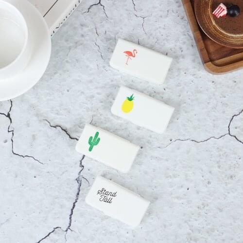 Portable 3 Grids Clips Holder Dispenser Desk Set Supplies Tablet Container Dispenser Battery Storage Box Case Pill Box Splitters