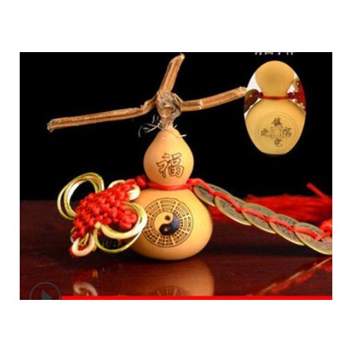 Size: 5-6cm no wooden seat Natural gourd Copper coin Engraved gourd in car gourd gift pendant Fujia handicraft factory wholesae