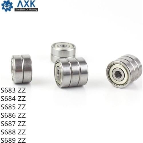 S683ZZ S684ZZ S685ZZ S686ZZ S687ZZ S688ZZ S689ZZ Bearing ( 10PCS ) ABEC-1 ABEC-5 440C Roller Stainless Steel Z ZZ Ball Bearings