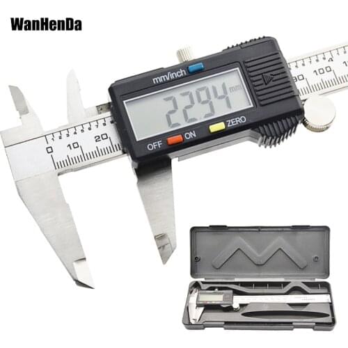 6" 150 mm Digital Vernier Caliper Micrometer Guage Widescreen Electronic Accurately Measuring Steel tool caliper