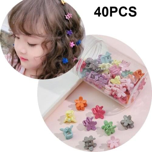 40Pcs Mixed Color Hair Clips Grip Claw Barrettes Mini Clamps Jaw Hairpin Headdress Hair Styling Accessories Tool