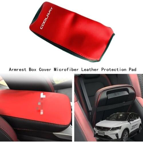 For Geely Coolray(SX11)2019-2022 Car Central Armrest Box Cover Center Console Protection Case Microfiber PU Leather