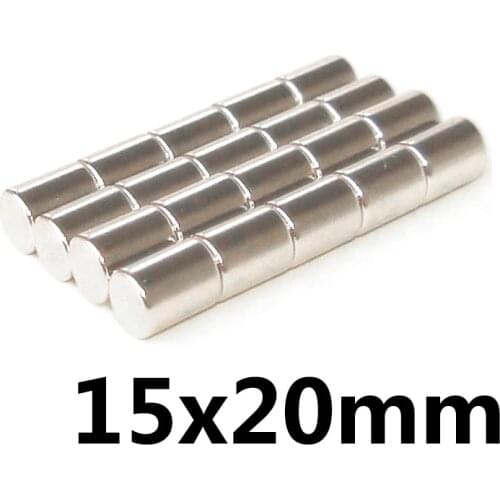 1/3/5pcs Rare Earth Magnets Diameter 15x20mm Small Round Magnet Permanent Neodymium Magnetic 15*20mm