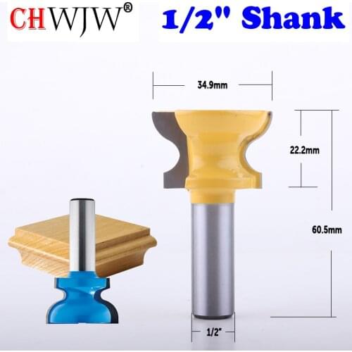 1PC 1/2" Shank Rockler Drawer Pull Router Bit - 1-3/8" Dia x 7/8" H Wood Cutting Tool woodworking router bits - Chwjw