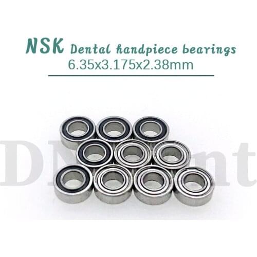 10pcs for NSK High Speed handpiece turbine dental ceramic balls bearings RUCA SR144TLZN 6.35x3.175x2.38mm