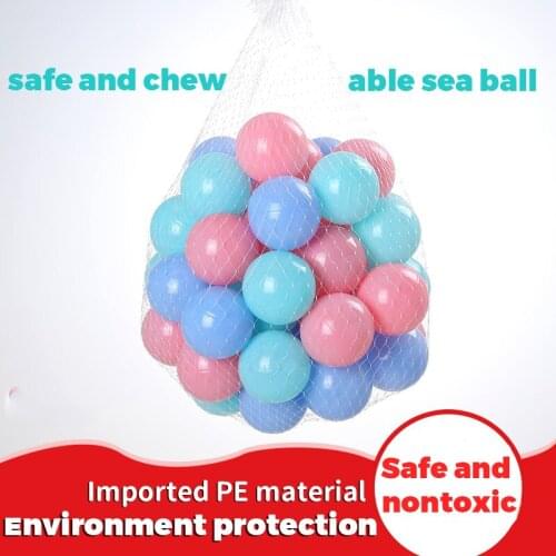 100pcs Ocean Ball Baby Playground Colored Ball Thickened Plastic Toy Ball Food Grade PE Safety Material Colorful Marine Ball Toy