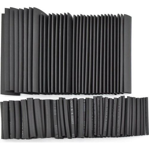 127 Pcs Heat Shrink Sleeving Tube Tube Assortment Kit Electrical Connection Electrical Wire Wrap Cable Waterproof Shrinkage 2:1