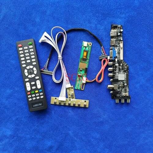 1366*768 For LTN156AT01/M156NWR1 AV VGA USB HDMI-compatible LCD monitor controller card Signal Digital DVB 30 Pin LVDS 1CCFL KIT