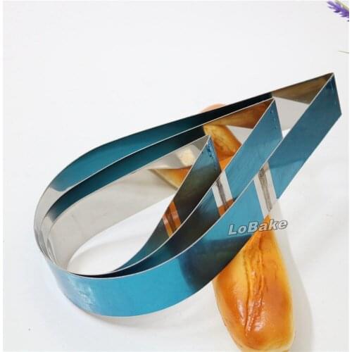 3 units/set) Food grade water drop shape stainless steel mousse cake ring Tiramisu mould for DIY baking kitchen accessories