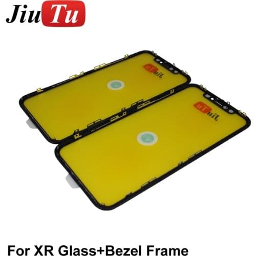 6.1inch For iPhone XR Front Glass with Frame Cold Press Replacement Latest Smart Phone Spare Parts