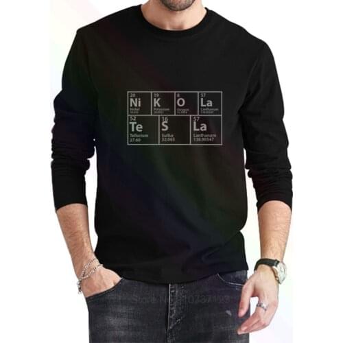 THE BIG THEORY INSPIRED PERIODIC TABLE T-Shirt 2021 Newest Summer Mens Long Sleeve Popular Tees Shirt Tops Novel Unisex